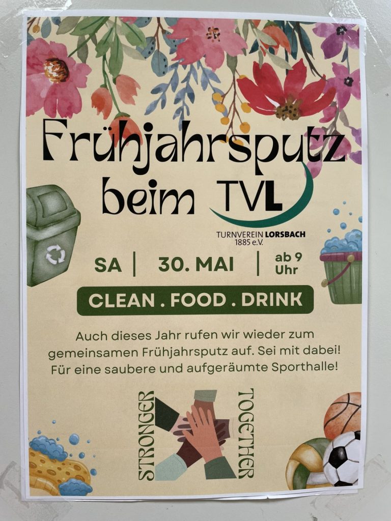 Mitglieder-Versammlung  —  Sportabzeichen  —  Frühjahrsputz